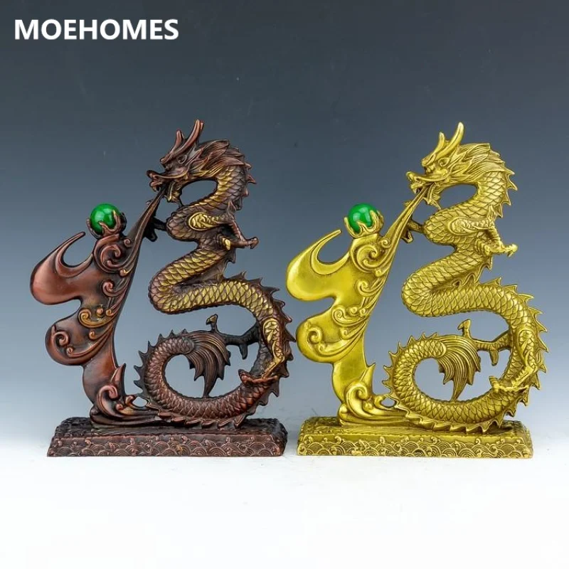 MOEHOMES archaize of copper dargon fengshui geomancy statue family decoration metal crafts
MOEHOMES archaize of copper dargon fengshui geomancy statue family decoration metal crafts