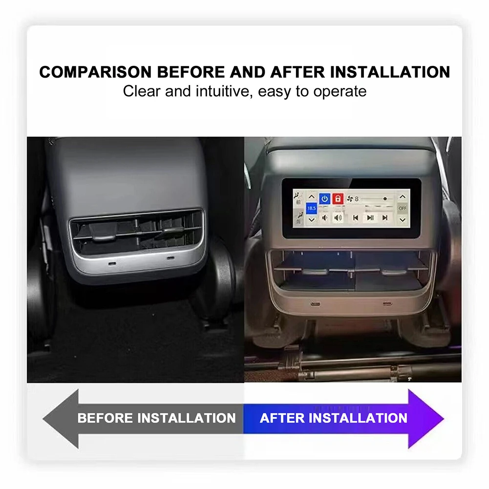 Car Accessories Rear Control Display Rear Air Conditioner Reserved Type-C Interface Air Outlet Shape For Tesla Rear Seat Screen
Car Accessories Rear Control Display Rear Air Conditioner Reserved Type-C Interface Air Outlet Shape For Tesla Rear Seat Screen