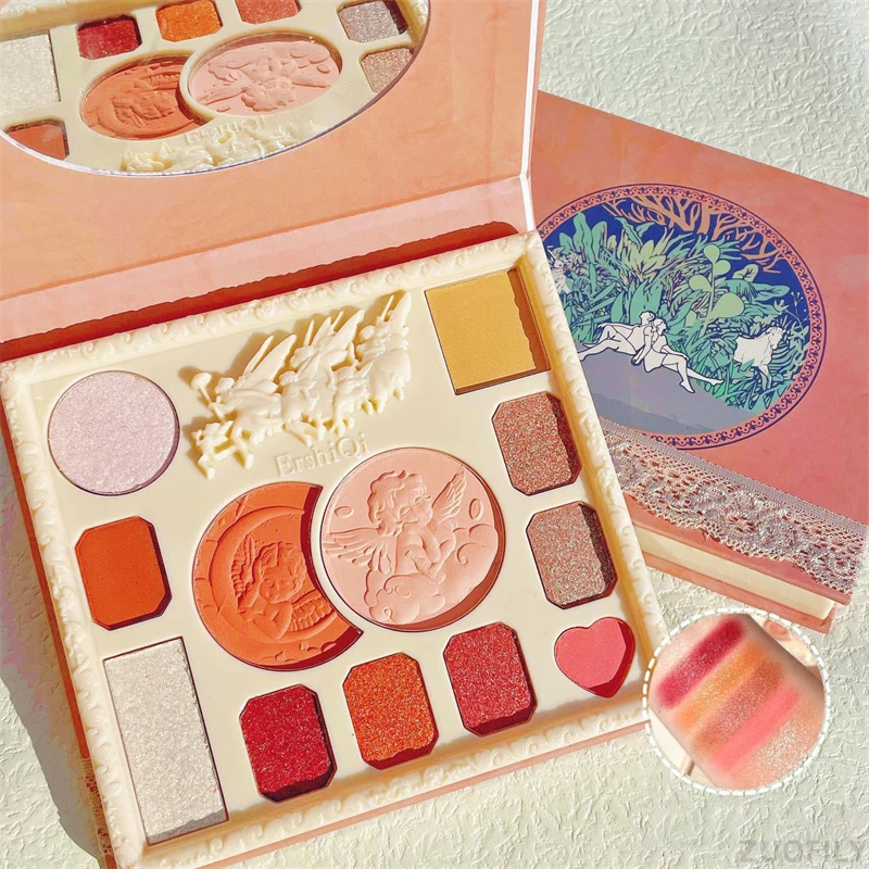 12-Color Angel Cupid Embossed Eyeshadow Palette Nude Glitter Pearly Eye Shadow Long Lasting Korean Eye Makeup Palette Cosmetics
12-Color Angel Cupid Embossed Eyeshadow Palette Nude Glitter Pearly Eye Shadow Long Lasting Korean Eye Makeup Palette Cosmetics