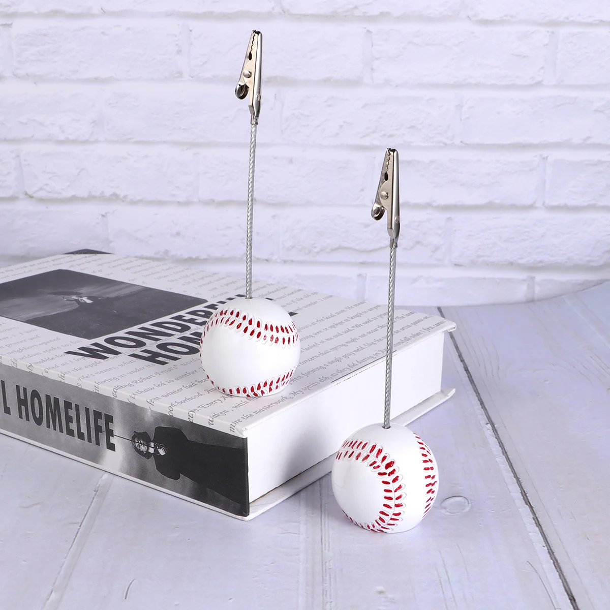 5 Pcs Baseballsate Photo Clips Table Number Holders Stand Dining Baseball Shaped Party
5 Pcs Baseballsate Photo Clips Table Number Holders Stand Dining Baseball Shaped Party