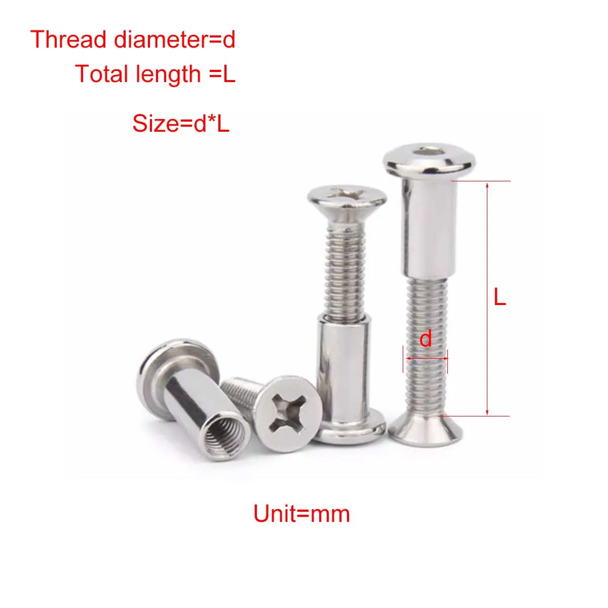 304 Stainless Steel Cross Countersunk Head Locking Screw And Nut Combination/Plywood Furniture Connection M6M8
304 Stainless Steel Cross Countersunk Head Locking Screw And Nut Combination/Plywood Furniture Connection M6M8