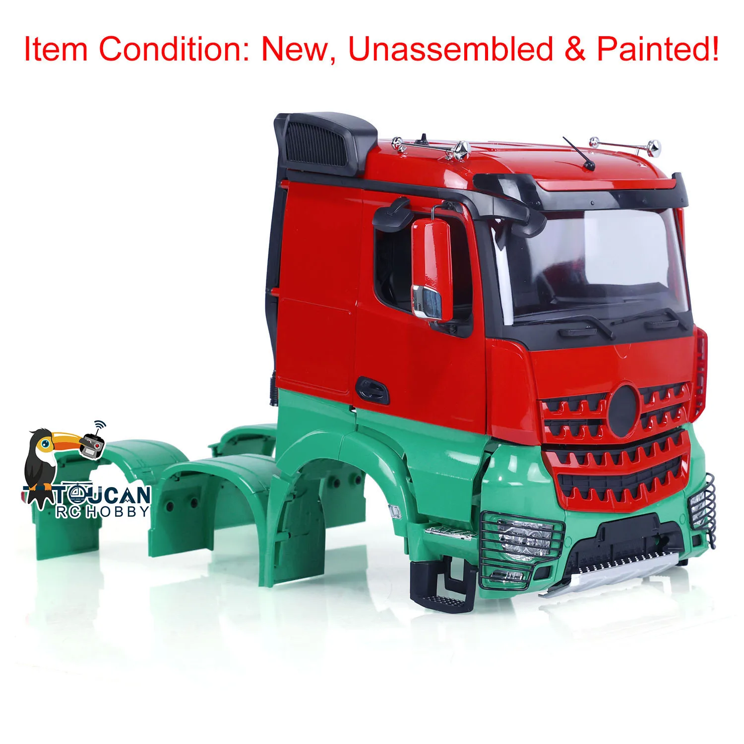 1/14 RC Plastic Body Shell Cabin Kits Painted Set for 6x6 Remote Control Tractor Truck 6X4 Car DIY Model Spare Parts THZH1714
1/14 RC Plastic Body Shell Cabin Kits Painted Set for 6x6 Remote Control Tractor Truck 6X4 Car DIY Model Spare Parts THZH1714