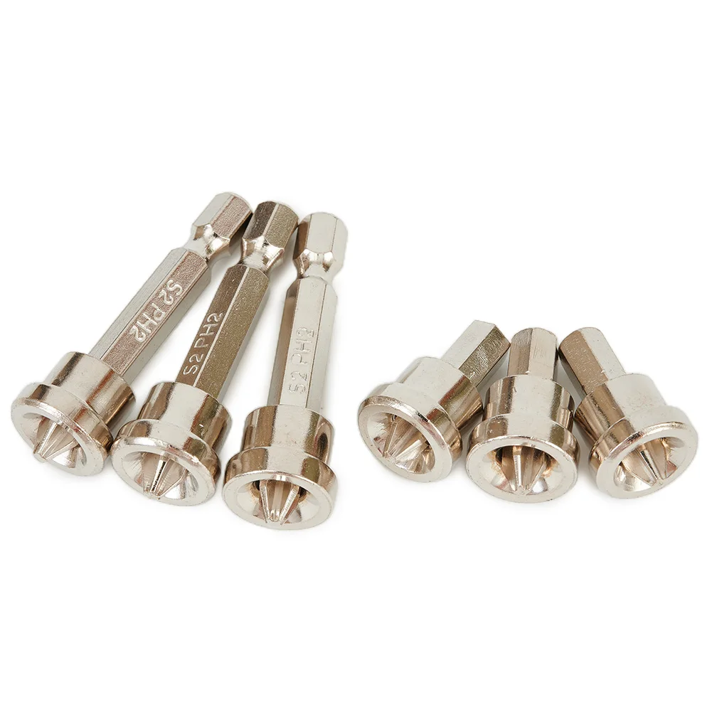 6pcs 1/4” Positioning Screwdriver Bit Head 25/50mm Woodworking Drywall Screw Hex Shank Drywall Screw Bits Screw Tool Parts
6pcs 1/4” Positioning Screwdriver Bit Head 25/50mm Woodworking Drywall Screw Hex Shank Drywall Screw Bits Screw Tool Parts