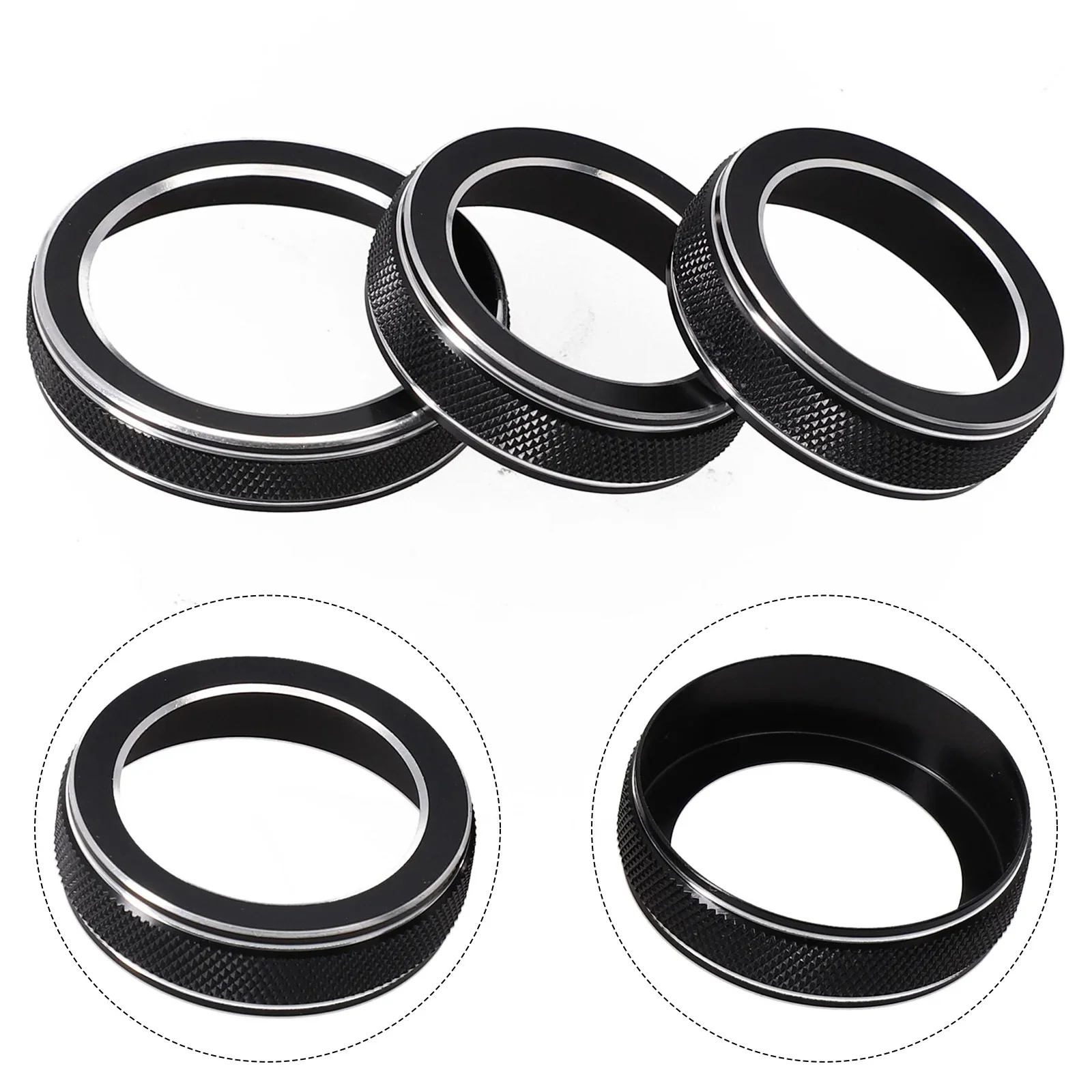 3PCS Car Black AC Radio Switch Trim Ring Knob Covers For Jeep Grand For Cherokee 2014-21 Automobiles Interior Accessories
3PCS Car Black AC Radio Switch Trim Ring Knob Covers For Jeep Grand For Cherokee 2014-21 Automobiles Interior Accessories