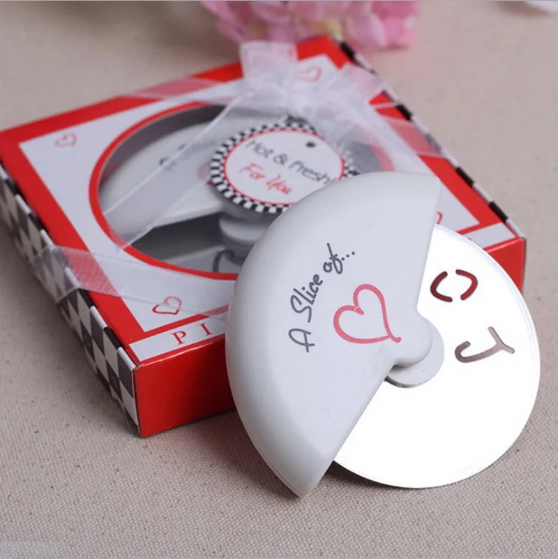 Stainless Steel Pizza Cutter in Miniature Box, Wedding Gifts, Favors Supplies, Wedding Decoration, A Slice of Love, 12PCs
Stainless Steel Pizza Cutter in Miniature Box, Wedding Gifts, Favors Supplies, Wedding Decoration, A Slice of Love, 12PCs
