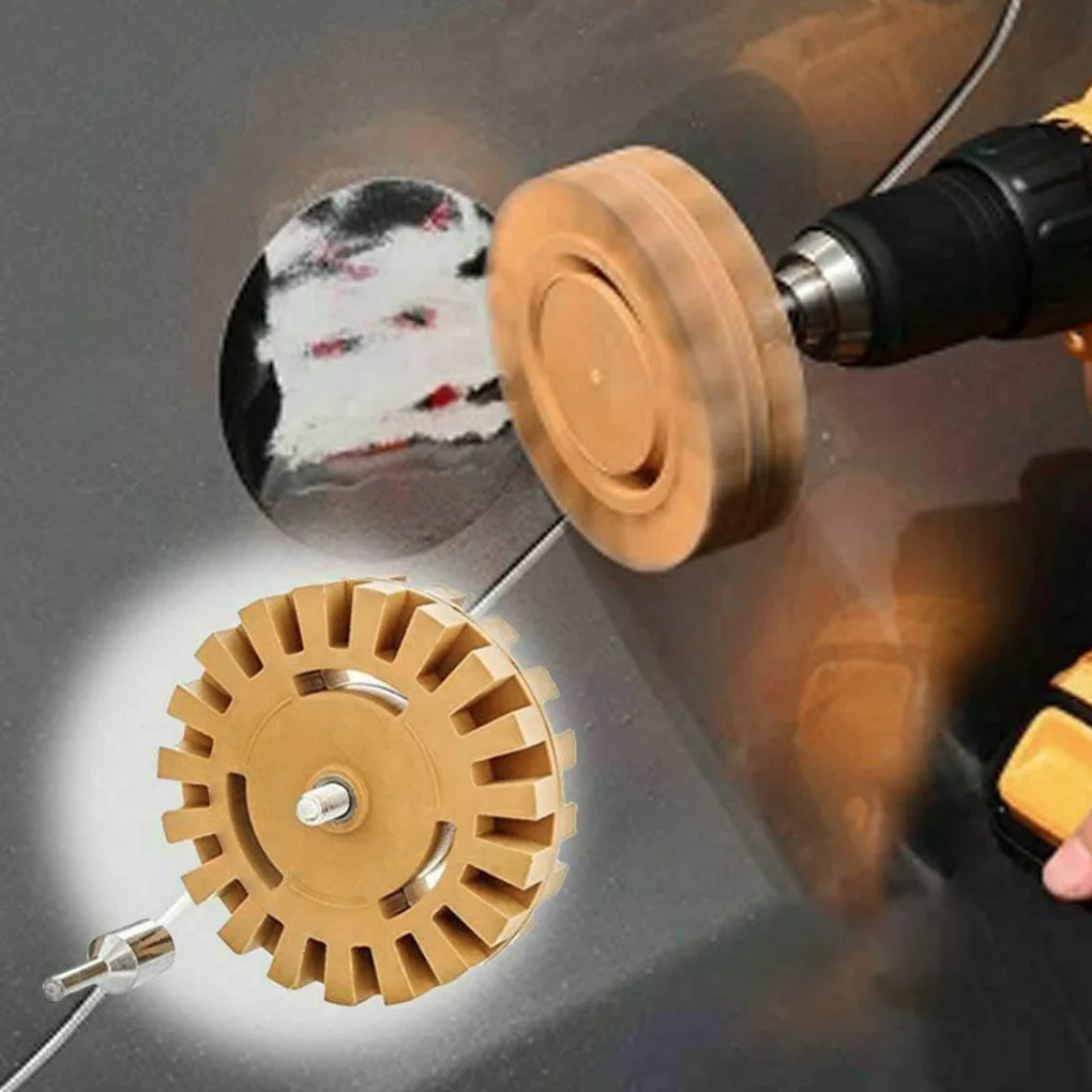

Приспособление для снятия наклеек, стандартное резиновое колесо с вращающимся диском адаптера 4 дюйма