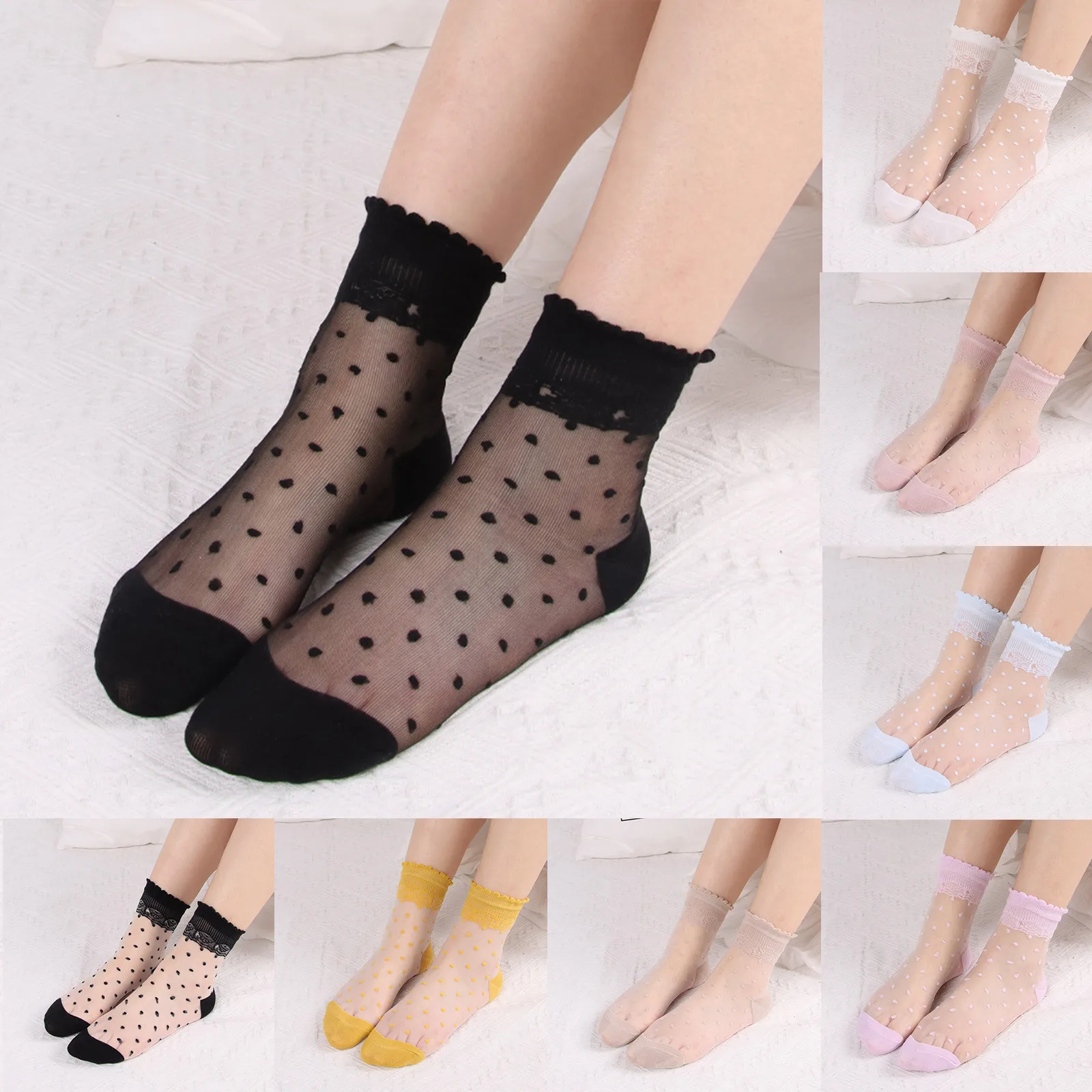 Girls Socks Size 13-1 Ladies Spring And Summer Leisure Transparent Solid Colour Crystal Stockings Cushion Quarter Socks Women
Girls Socks Size 13-1 Ladies Spring And Summer Leisure Transparent Solid Colour Crystal Stockings Cushion Quarter Socks Women