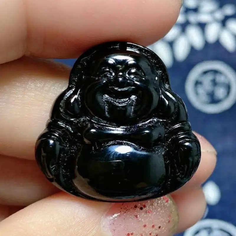21*23mm Black Jade Buddha Pendant Necklace Men Women Genuine Hetian Jades Maitreya Laughing Buddha Lucky Charms Fengshui Amulets
21*23mm Black Jade Buddha Pendant Necklace Men Women Genuine Hetian Jades Maitreya Laughing Buddha Lucky Charms Fengshui Amulets