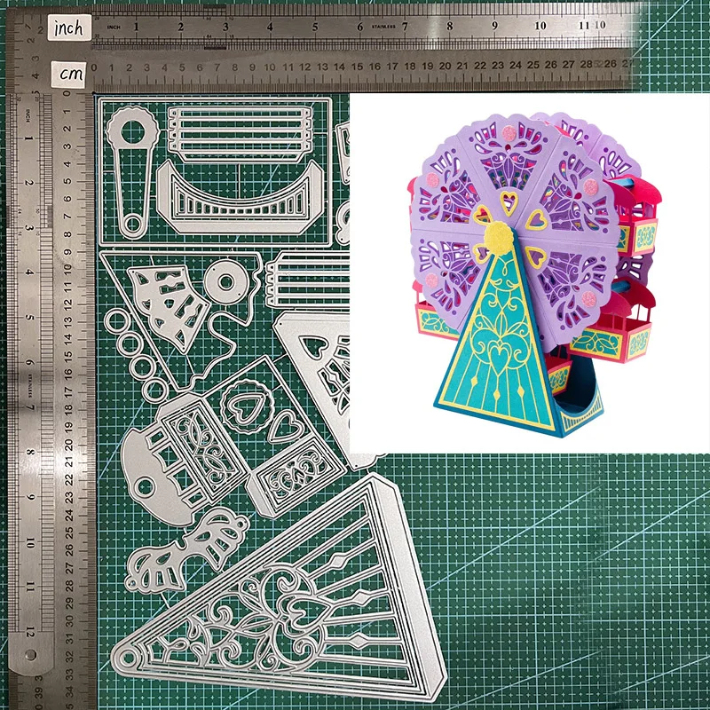 Новинка 2023, металлические Вырубные штампы, фантастическое колесо обозрения, высечка для «сделай сам», вырезание для скрапбукинга, вырезанные бумажные карты, рельефное ремесло 
Новинка 2023, металлические Вырубные штампы, фантастическое колесо обозрения, высечка для «сделай сам», вырезание для скрапбукинга, вырезанные бумажные карты, рельефное ремесло