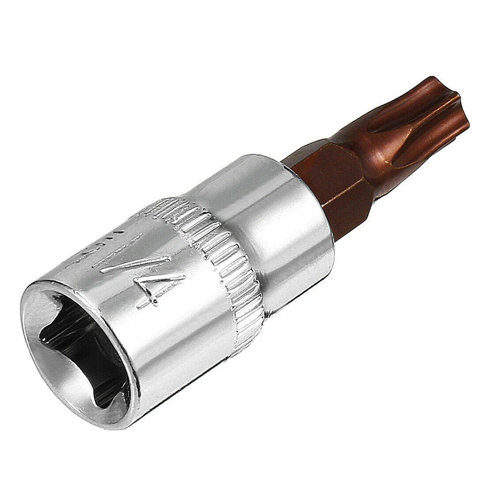 2Pcs Socket Parts Pratical Replacement T30 Bit Sockets Accessories High Quality New Tool 1/4 1/4 Inch Drive T30
2Pcs Socket Parts Pratical Replacement T30 Bit Sockets Accessories High Quality New Tool 1/4 1/4 Inch Drive T30