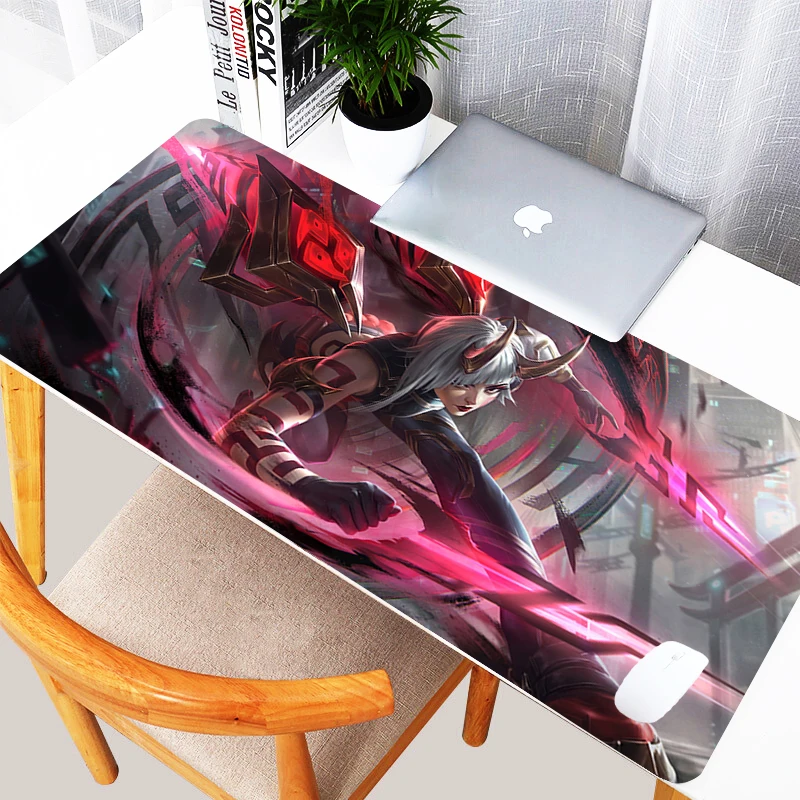 

League of Legends Kai'Sa Anime Mousepad Large Keyboard Office Rubber Mouse Pad Deskmat PC Accessories Anti Slip Gaming Mouse Mat