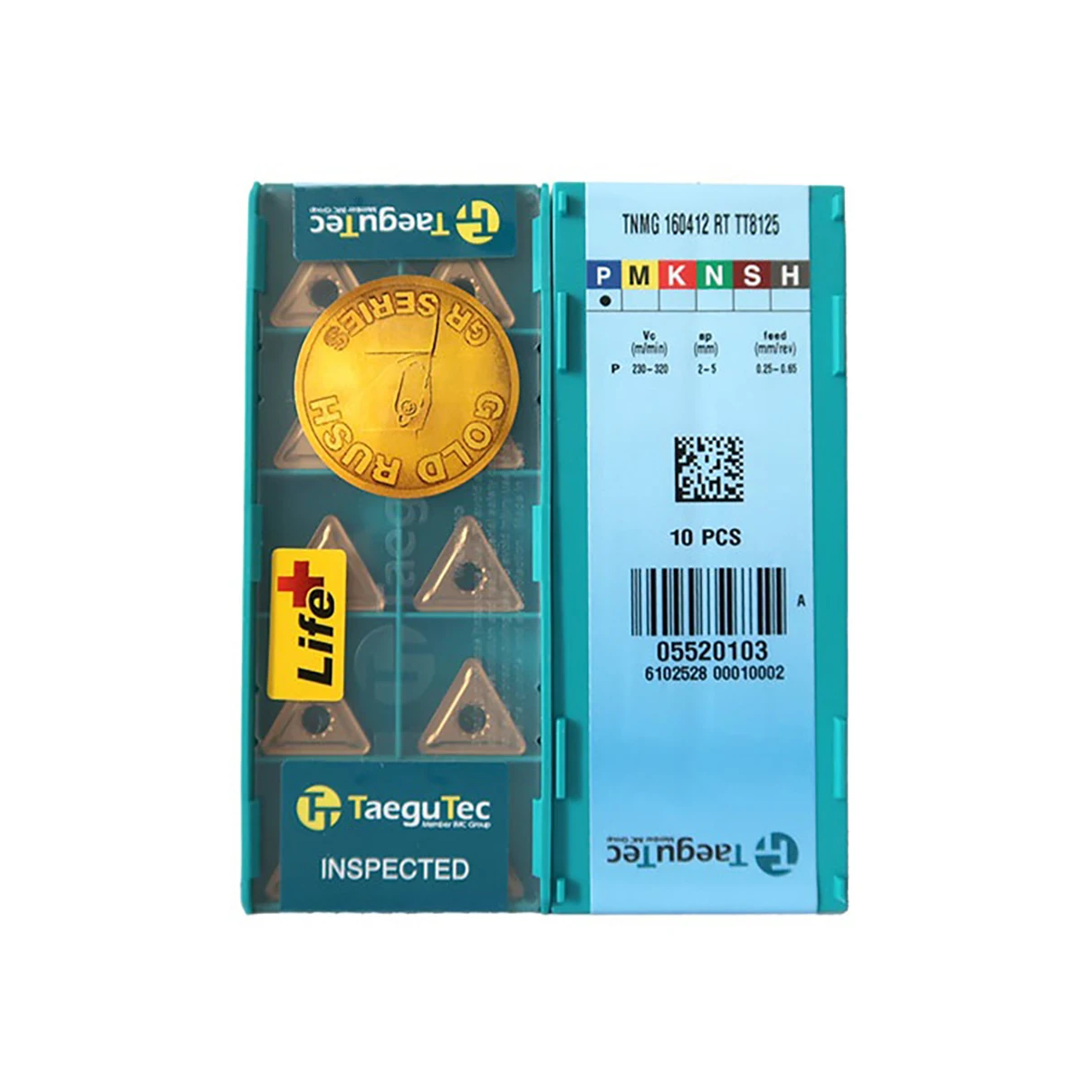 TaeguTec 100% Original TNMG TNMG16 TNMG160412 RT TT8125 TNMG160412 PC TT9080 Medium Carbide Turning Inserts
TaeguTec 100% Original TNMG TNMG16 TNMG160412 RT TT8125 TNMG160412 PC TT9080 Medium Carbide Turning Inserts