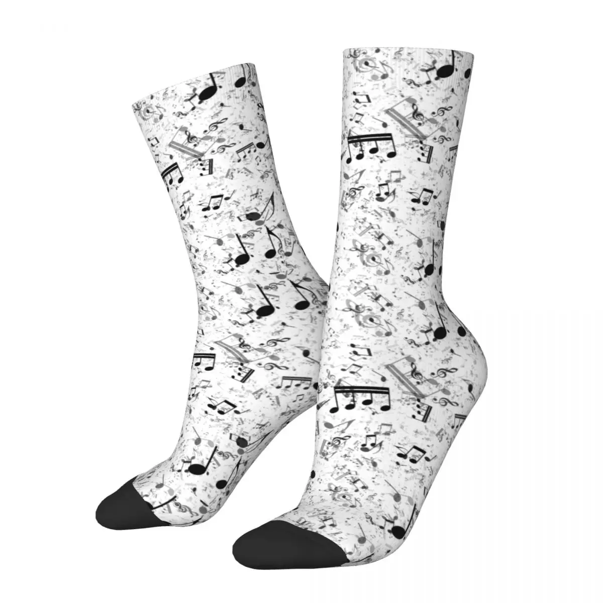 Funny Black And White Musical Note Sports Socks Sheet Music Polyester Long Socks for Unisex
Funny Black And White Musical Note Sports Socks Sheet Music Polyester Long Socks for Unisex