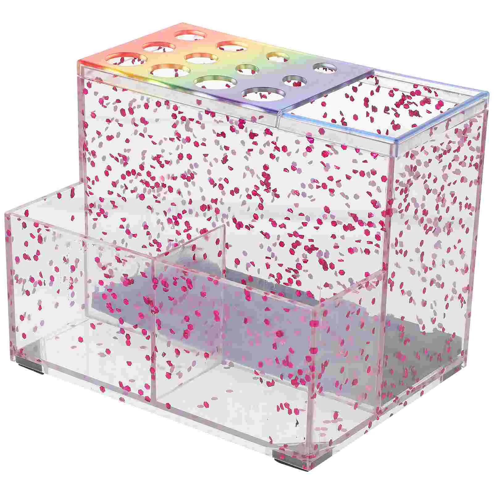 Colorful Storage Box Makeup Brush Organizer Compartment Cosmetics Tweezers Holder Clear Makeup Box
Colorful Storage Box Makeup Brush Organizer Compartment Cosmetics Tweezers Holder Clear Makeup Box