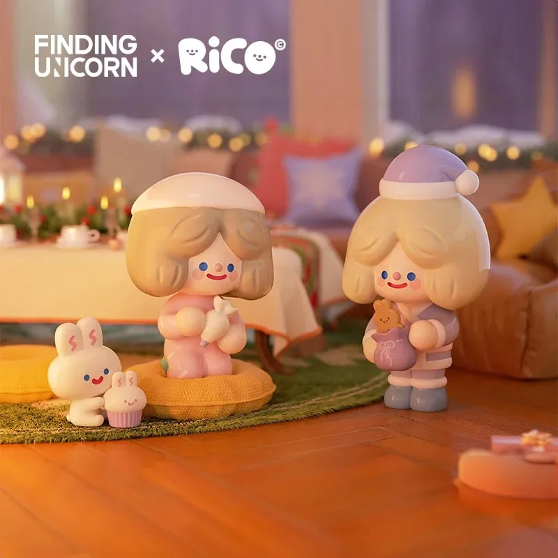 

Finding Unicorn RiCO Happy Home Party Series Mystery Box Guess Bag Toys Doll Cute Anime Figure Desktop Ornaments Collection Gift