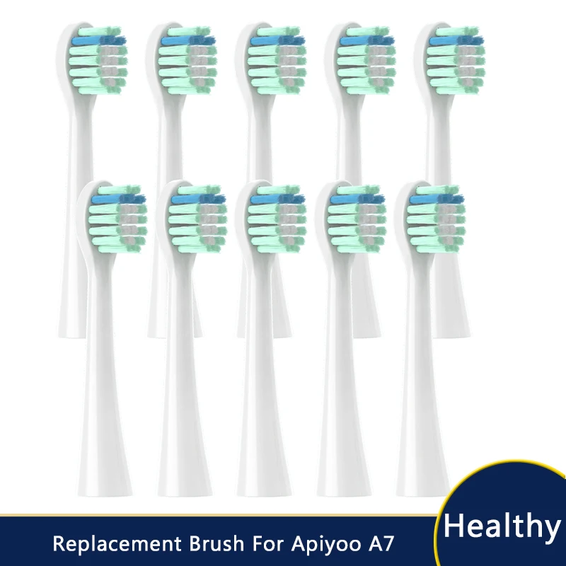 10PCS New Type Replacement for Apiyoo A7 Toothbrush Heads Electric Tooth DuPont Soft Brush White Tooth Cleaning Head Nozzle
10PCS New Type Replacement for Apiyoo A7 Toothbrush Heads Electric Tooth DuPont Soft Brush White Tooth Cleaning Head Nozzle