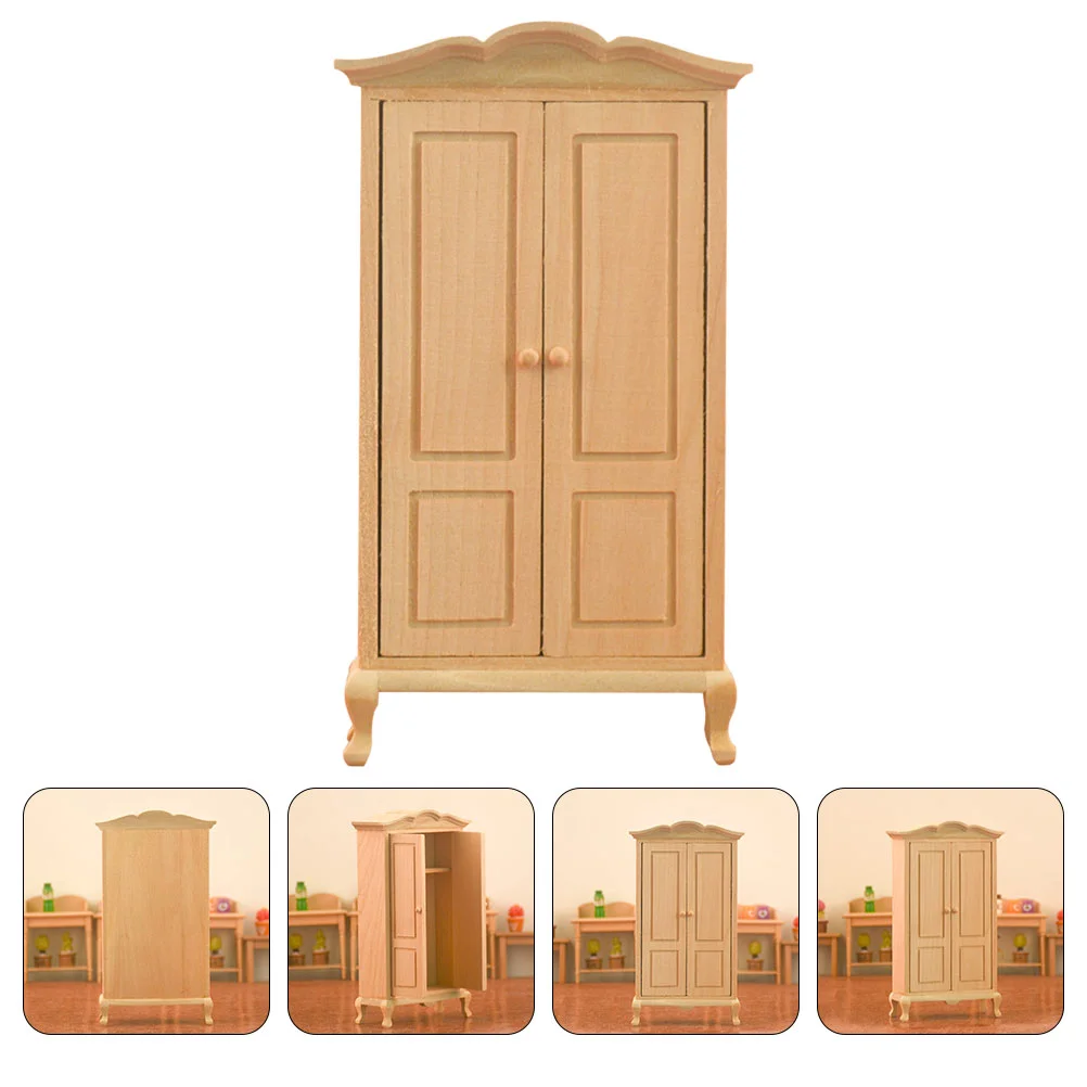 Wardrobe Model Toy Micro Scene Decor Wooden Mini Furniture House Crafts Household Set Decoration Child Baby
Wardrobe Model Toy Micro Scene Decor Wooden Mini Furniture House Crafts Household Set Decoration Child Baby