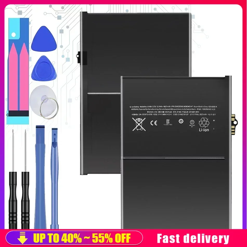 Сменный портативный аккумулятор pad5 8827 мАч для Apple iPad 5 Air iPad5 Air A1484 A1474 1475, высококачественные батареи
Сменный портативный аккумулятор pad5 8827 мАч для Apple iPad 5 Air iPad5 Air A1484 A1474 1475, высококачественные батареи