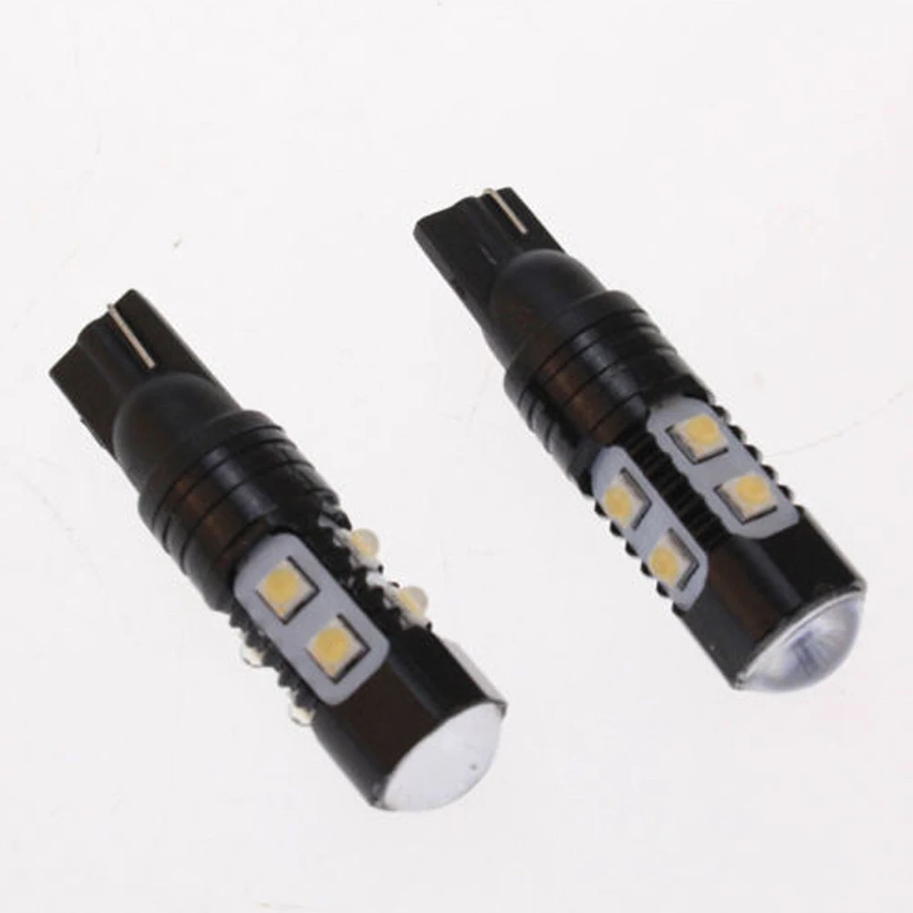 

1Pair T10 10 LED Light Bulbs 12V 6000K White 50W Car Interior Map Door Dome Lights Parking Light Auto Signal Lamp License Plate