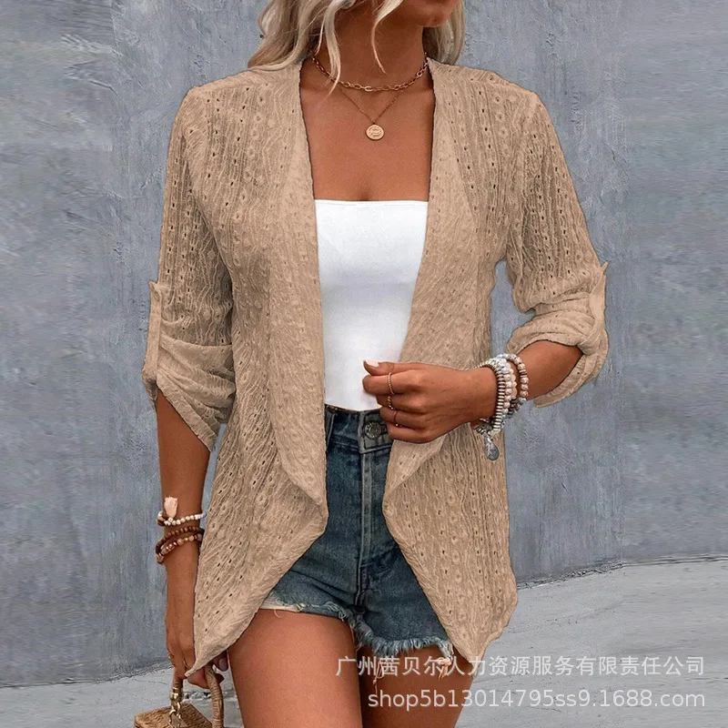 Women's Casual Solid Loose Cardigan Coat 2023 New Autumn Fashion Jacket Top Women's Long Sleeve V-neck Turn-down Collar Coat
Women's Casual Solid Loose Cardigan Coat 2023 New Autumn Fashion Jacket Top Women's Long Sleeve V-neck Turn-down Collar Coat