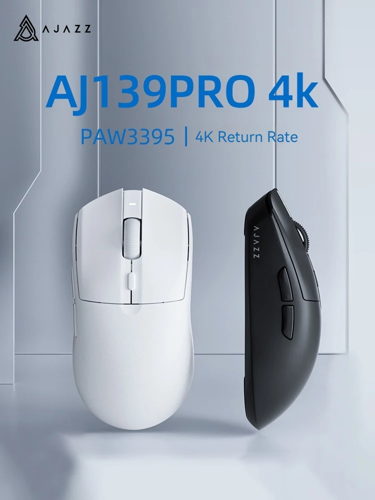 

Ajazz Aj139pro 4k Wireless Mouse 2.4g Wireless Wired Dual-mode Esports 700mah Lightweight Design Office Game Accessory Xmas Gift
