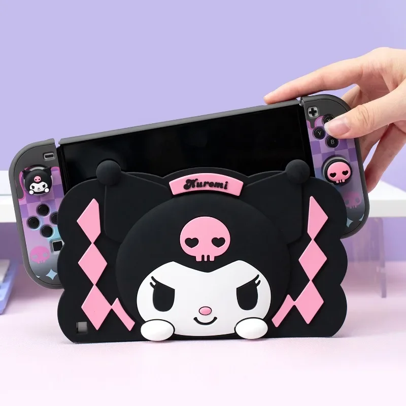 Sanrio Kuromi Switch Base Protective Case Cute Cartoon Silica Gel Decorative Shell Kawaii Nintendo OLED Game Console Accessories
Sanrio Kuromi Switch Base Protective Case Cute Cartoon Silica Gel Decorative Shell Kawaii Nintendo OLED Game Console Accessories
