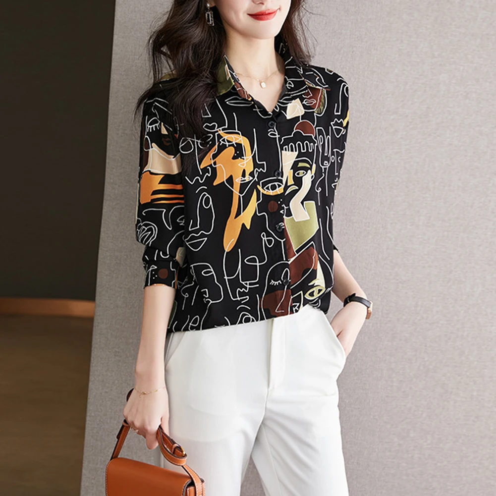Shirt Shirts White Womens Casual Chiffon Chiffon Shirt Commuting Loose Printed Regular Length S-XL Temperament
Shirt Shirts White Womens Casual Chiffon Chiffon Shirt Commuting Loose Printed Regular Length S-XL Temperament