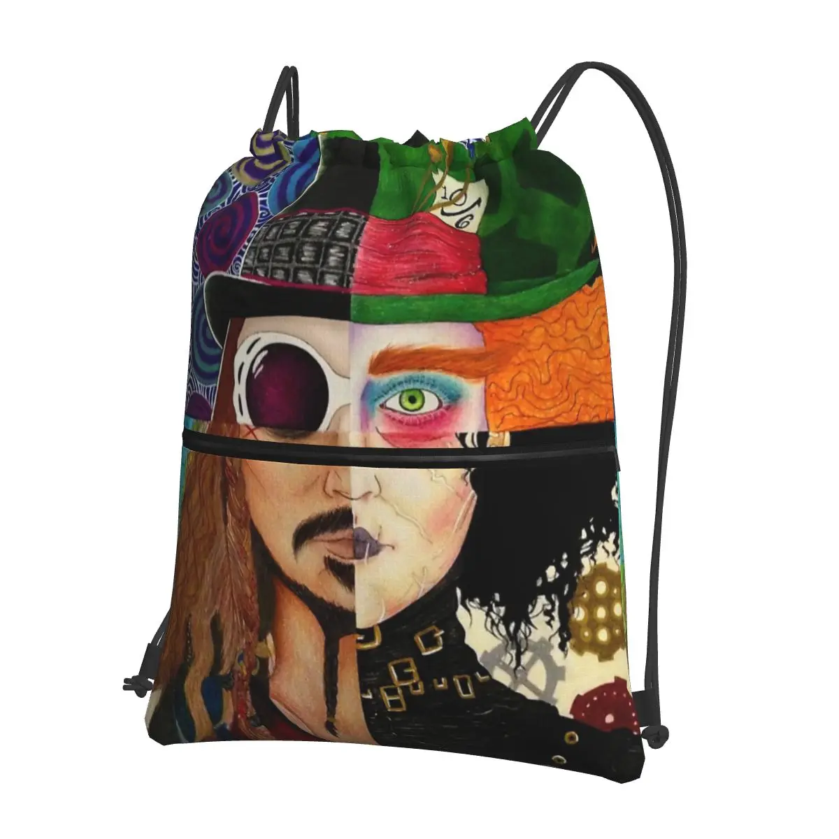 Johnny Depp Character Collage Portable Backpacks Drawstring Bag Drawstring Bundle Pocket Shoes Bags For Travel Sport Man Woman
Johnny Depp Character Collage Portable Backpacks Drawstring Bag Drawstring Bundle Pocket Shoes Bags For Travel Sport Man Woman
