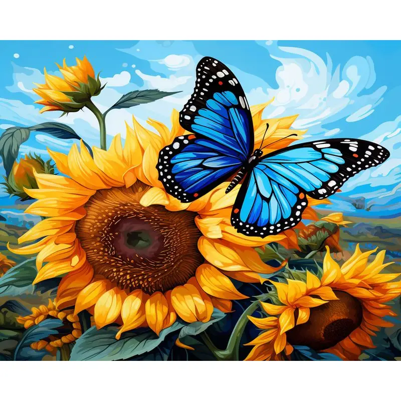 GATYZTORY Diy Painting By Numbers With Frame Sunflower Butterfly Painting With Numbers Acrylic Paint For Adults Wall Art Canvas
GATYZTORY Diy Painting By Numbers With Frame Sunflower Butterfly Painting With Numbers Acrylic Paint For Adults Wall Art Canvas