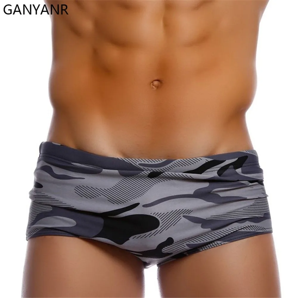 GANYANR Men Swimwear Camouflage Swimming Trunks Swim Shorts Swimsuit Brief Sexy Sunga Bathing Suit Low Waist quick dry boxer 
GANYANR Men Swimwear Camouflage Swimming Trunks Swim Shorts Swimsuit Brief Sexy Sunga Bathing Suit Low Waist quick dry boxer