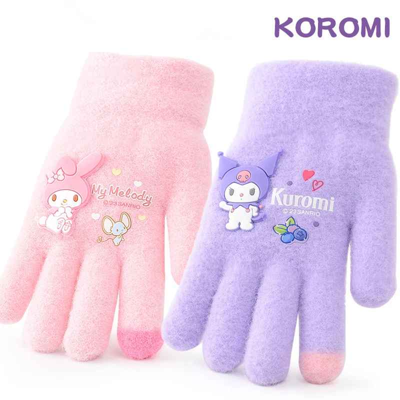 Anime Hello Kitty Kids Gloves Cartoon Sanrio My Melody Kuromi Winter Boys Plush Thickened Warm Gloves Girls' Five Finger Gloves
Anime Hello Kitty Kids Gloves Cartoon Sanrio My Melody Kuromi Winter Boys Plush Thickened Warm Gloves Girls' Five Finger Gloves