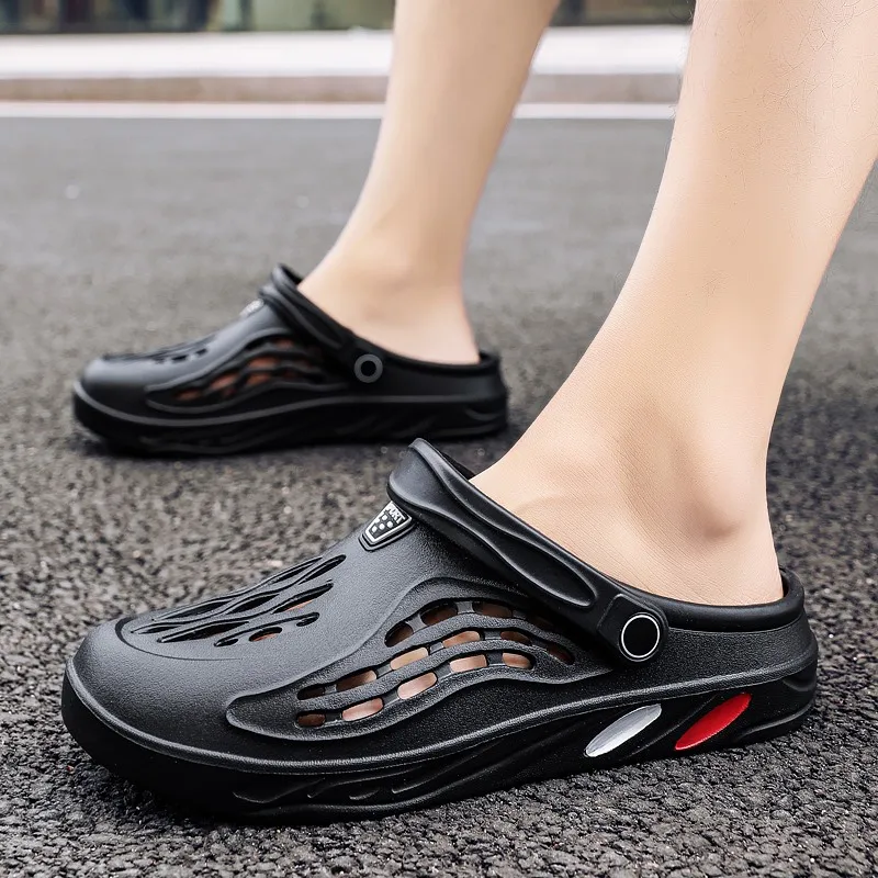 

YRZL 2024 Beach Sandals Men Fashion EVA Slipper Summer Garden Clogs High Quality Comfortable Outdoor Sports Slippers Size 45