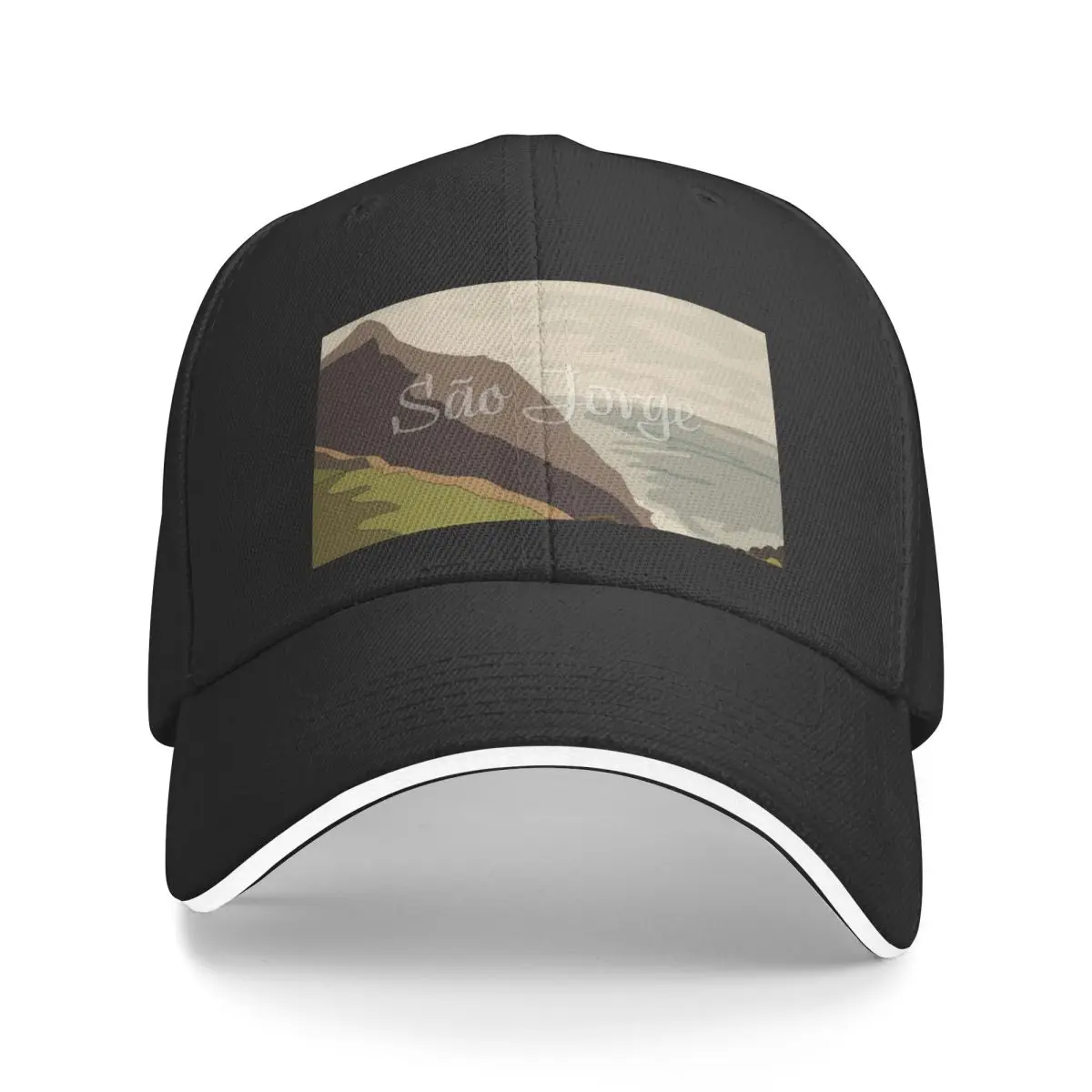 

New So Jorge Island Landscape Baseball Cap Big Size Hat Luxury Brand Women's Beach Hat Men's