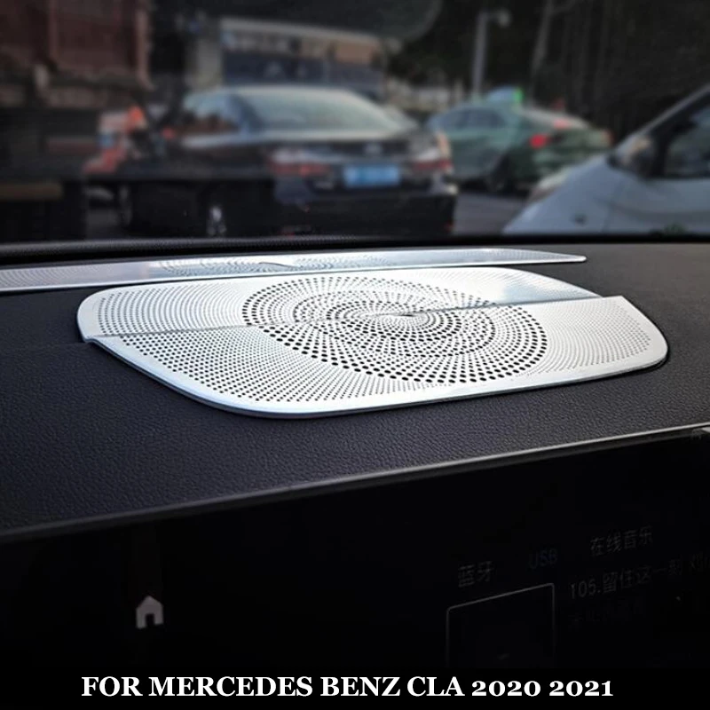 Крышка для автомобильного динамика Mercedes-Benz CLA C118 2016-2021, громкий динамик из нержавеющей стали, звуковая отделка, наклейка на раму, аксессуары для интерьера
Крышка для автомобильного динамика Mercedes-Benz CLA C118 2016-2021, громкий динамик из нержавеющей стали, звуковая отделка, наклейка на раму, аксессуары для интерьера