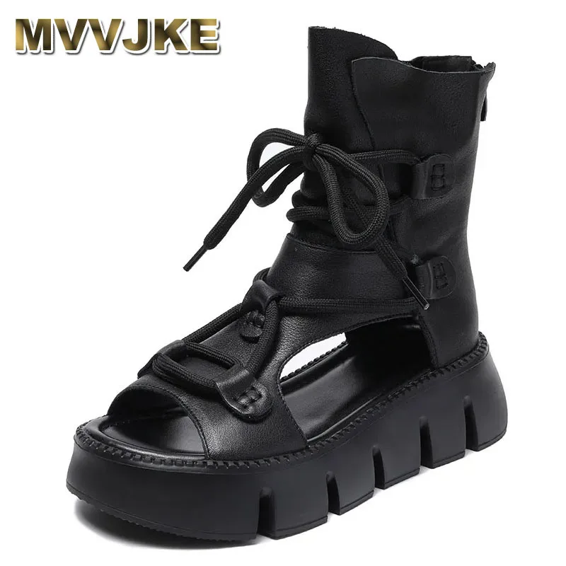 2023 New Women Sandals Handmade Retro Wedges Heel Sandals Ladies Lace-up Back Zipper Platform Roman Cool Boots
2023 New Women Sandals Handmade Retro Wedges Heel Sandals Ladies Lace-up Back Zipper Platform Roman Cool Boots