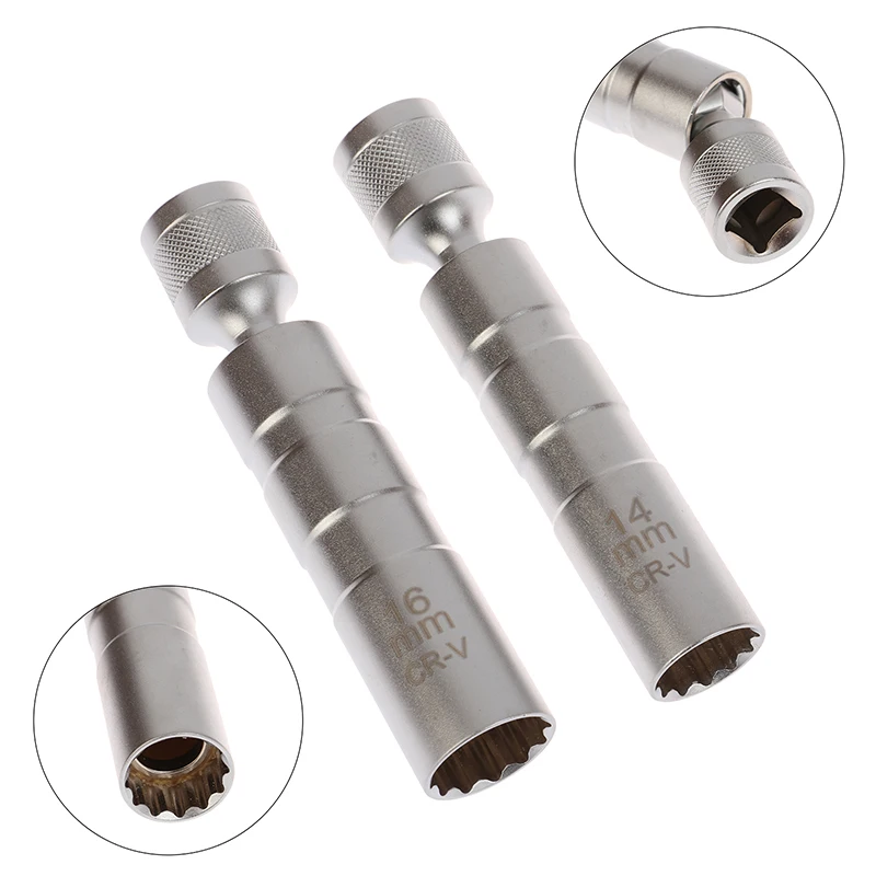 14/16mm Set Universal Joint With Magnetic Flexible Socket Thin Wall 3/8" Drive Car Repair Tool Spark Plug Socket Wrench Adapter
14/16mm Set Universal Joint With Magnetic Flexible Socket Thin Wall 3/8" Drive Car Repair Tool Spark Plug Socket Wrench Adapter