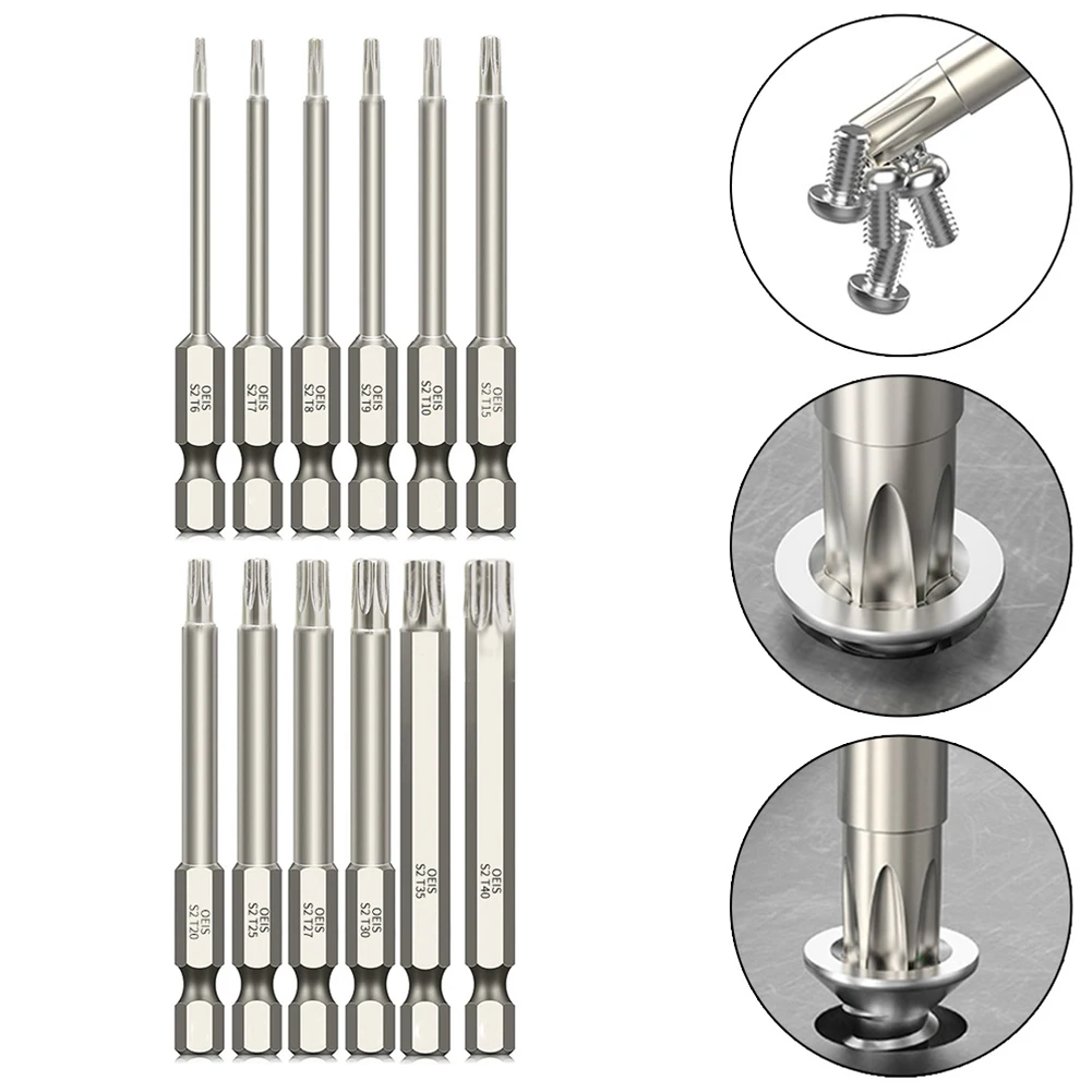 Screwdriver Hollow Torx Magnetic Bit Hex Shank T40 Tool For Exact Screw Unscrew 75mm Alloy Steel Screwdriver Part Replacement
Screwdriver Hollow Torx Magnetic Bit Hex Shank T40 Tool For Exact Screw Unscrew 75mm Alloy Steel Screwdriver Part Replacement
