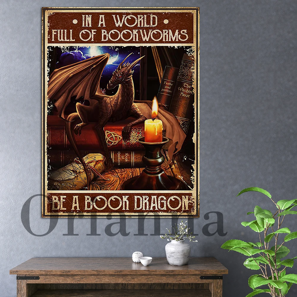 In A World Full Of Bookworms Be A Book Dragon Wall Art Book Lover Poster Dragon Print Book Living Room Cuadros Home Decor Gift
In A World Full Of Bookworms Be A Book Dragon Wall Art Book Lover Poster Dragon Print Book Living Room Cuadros Home Decor Gift