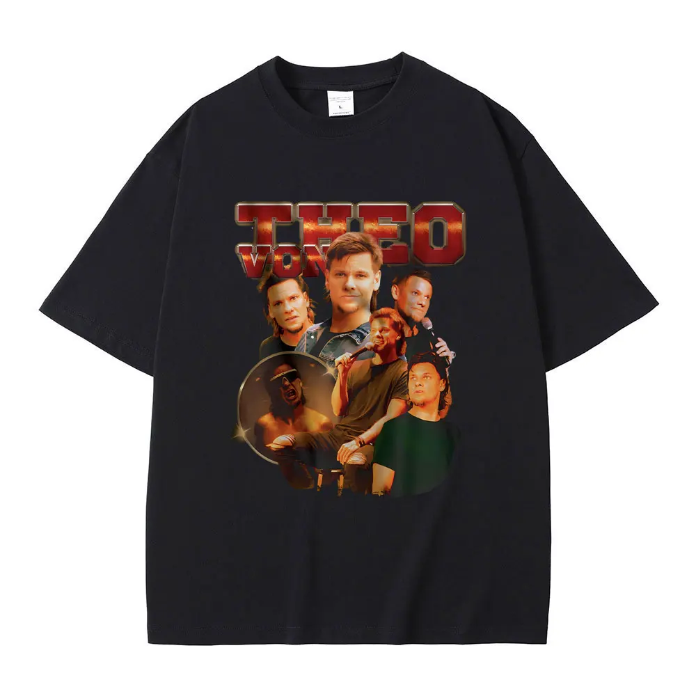 Funny Theo Von Meme Print T-shirt Male Fashion Gothic Oversized Streetwear Men Women's Casual Pure Cotton O-collar Short Sleeve
Funny Theo Von Meme Print T-shirt Male Fashion Gothic Oversized Streetwear Men Women's Casual Pure Cotton O-collar Short Sleeve