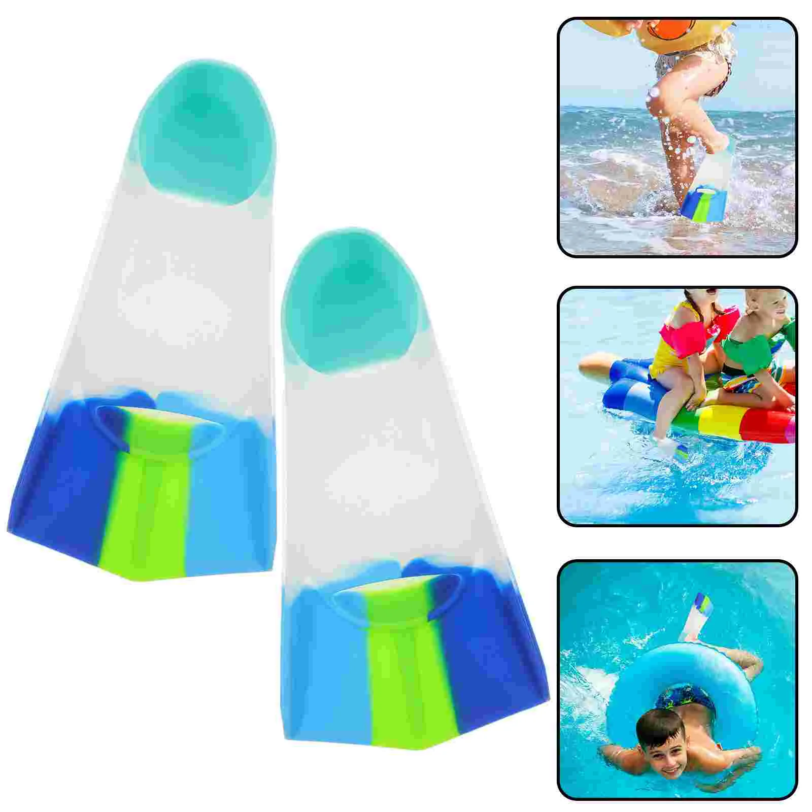 1 Pair of Kids Swim Fins Swim Training Fins Swimming Use Flippers Silicone Swim Flippers
1 Pair of Kids Swim Fins Swim Training Fins Swimming Use Flippers Silicone Swim Flippers