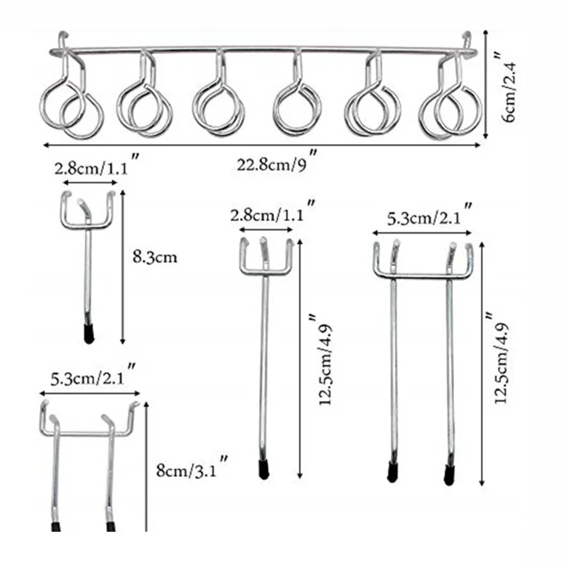 Boutiques Pegboard Hooks Stainless Steel Storage Tool Wall 81pcs Assortment Equipment Organizer Silver Durable
Boutiques Pegboard Hooks Stainless Steel Storage Tool Wall 81pcs Assortment Equipment Organizer Silver Durable