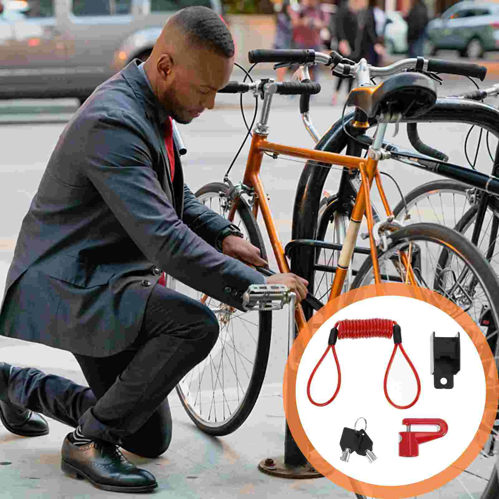 Padlock With Alarm Lock Scooter Alarm Padlock Sound Bike Scooters Wheel Brake Motorcycle Disc Disk Padlocks Anti Car Anti-theft
Padlock With Alarm Lock Scooter Alarm Padlock Sound Bike Scooters Wheel Brake Motorcycle Disc Disk Padlocks Anti Car Anti-theft
