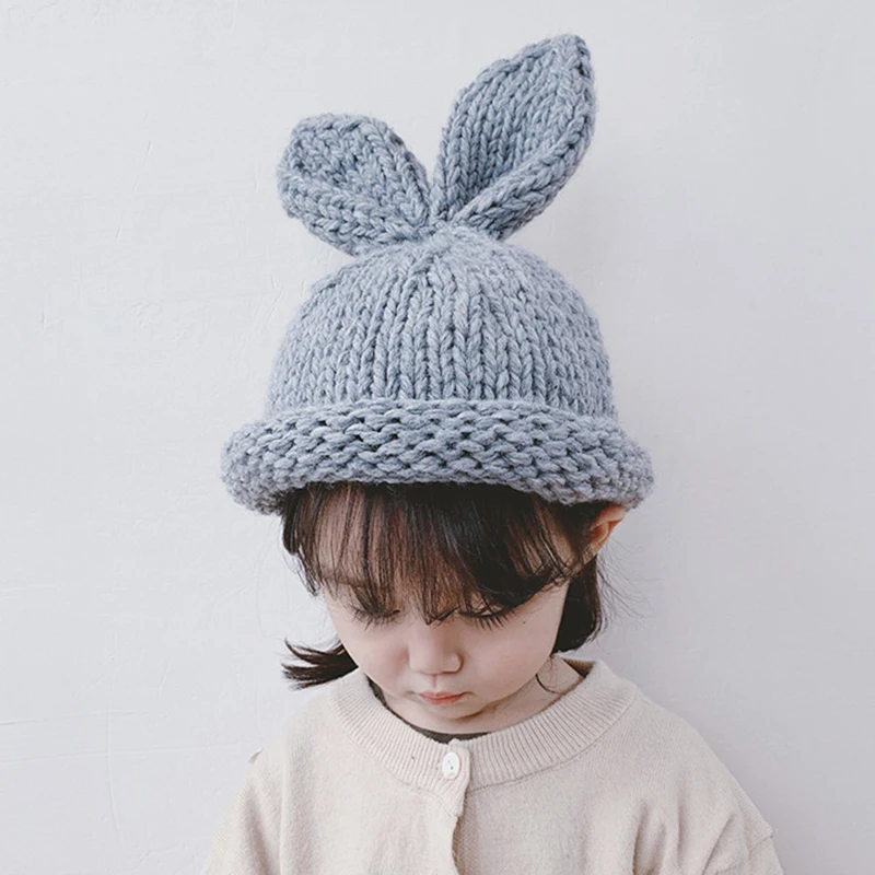 Baby Hat with Rabbit Ears for Baby Girls Beanie Knitted Wool Cap Korean Children Autumn Winter Warm Hats Infant Toddler Bonnet
Baby Hat with Rabbit Ears for Baby Girls Beanie Knitted Wool Cap Korean Children Autumn Winter Warm Hats Infant Toddler Bonnet