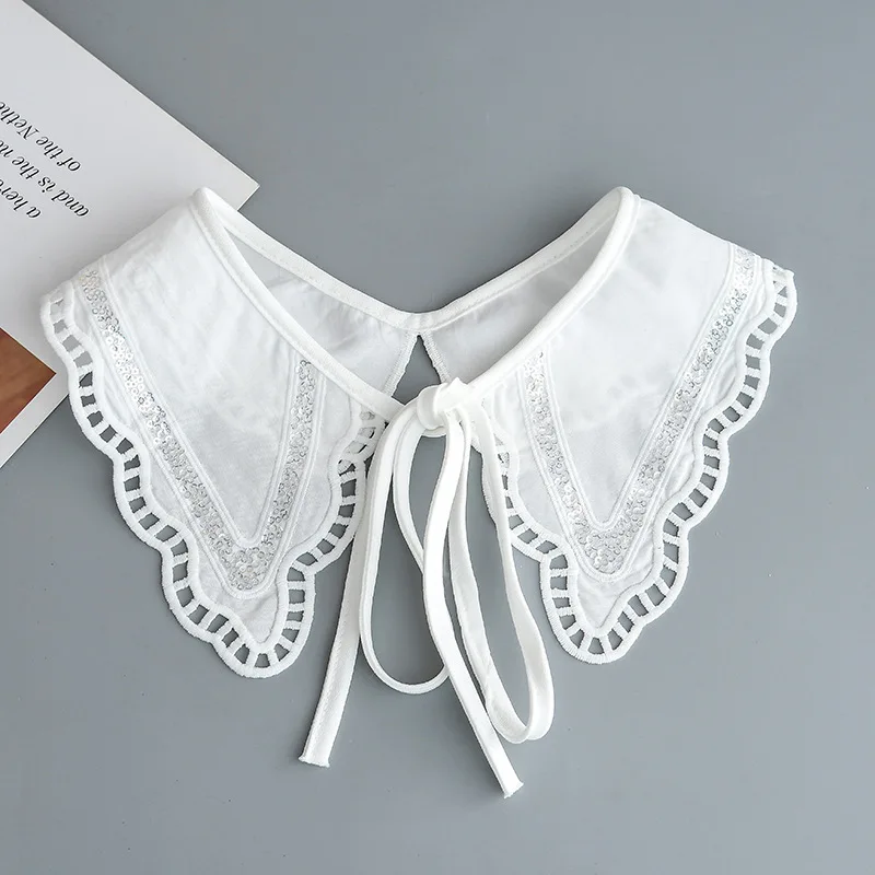 Linbaiway Women White Embroidery Fake Collar Shawl Wraps Girls Summer Dress Shirt Hollow Out Floral Necklace Scarf False Collar
Linbaiway Women White Embroidery Fake Collar Shawl Wraps Girls Summer Dress Shirt Hollow Out Floral Necklace Scarf False Collar