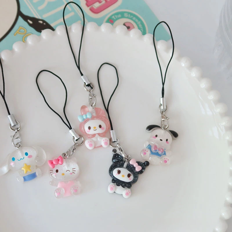 6pcs Sanrio Hello Kitty Phone Pendant Kuromi Cinnamoroll Pendant Bag Keychain Couple Pendant Rope Accessories
6pcs Sanrio Hello Kitty Phone Pendant Kuromi Cinnamoroll Pendant Bag Keychain Couple Pendant Rope Accessories