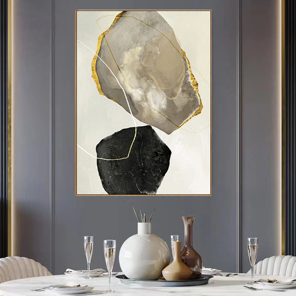 Pure Hand-Painted Geometric Abstract Canvas Oil Painting Living Room Family Minimalist Study Porch Modern Wall Sticker
Pure Hand-Painted Geometric Abstract Canvas Oil Painting Living Room Family Minimalist Study Porch Modern Wall Sticker
