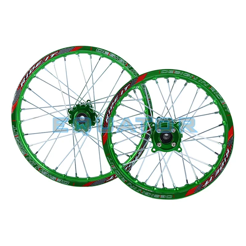 Front 1.60x17" Rear 1.85x14" Alloy Wheel Rim for KLX TTR125CC Dirt Pit Bike with CNC Hub of 15mm Hole 14 17 Inch Green Wheel
Front 1.60x17" Rear 1.85x14" Alloy Wheel Rim for KLX TTR125CC Dirt Pit Bike with CNC Hub of 15mm Hole 14 17 Inch Green Wheel