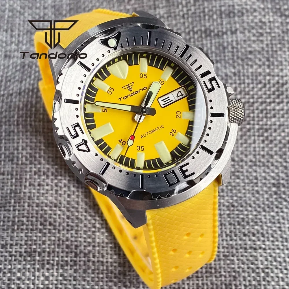 Tandorio Monster Watch For Men 42mm 20Bar Dive Case NH36A Movement Automatic AR Sapphire Glass Luminous Dial Week Date Display
Tandorio Monster Watch For Men 42mm 20Bar Dive Case NH36A Movement Automatic AR Sapphire Glass Luminous Dial Week Date Display