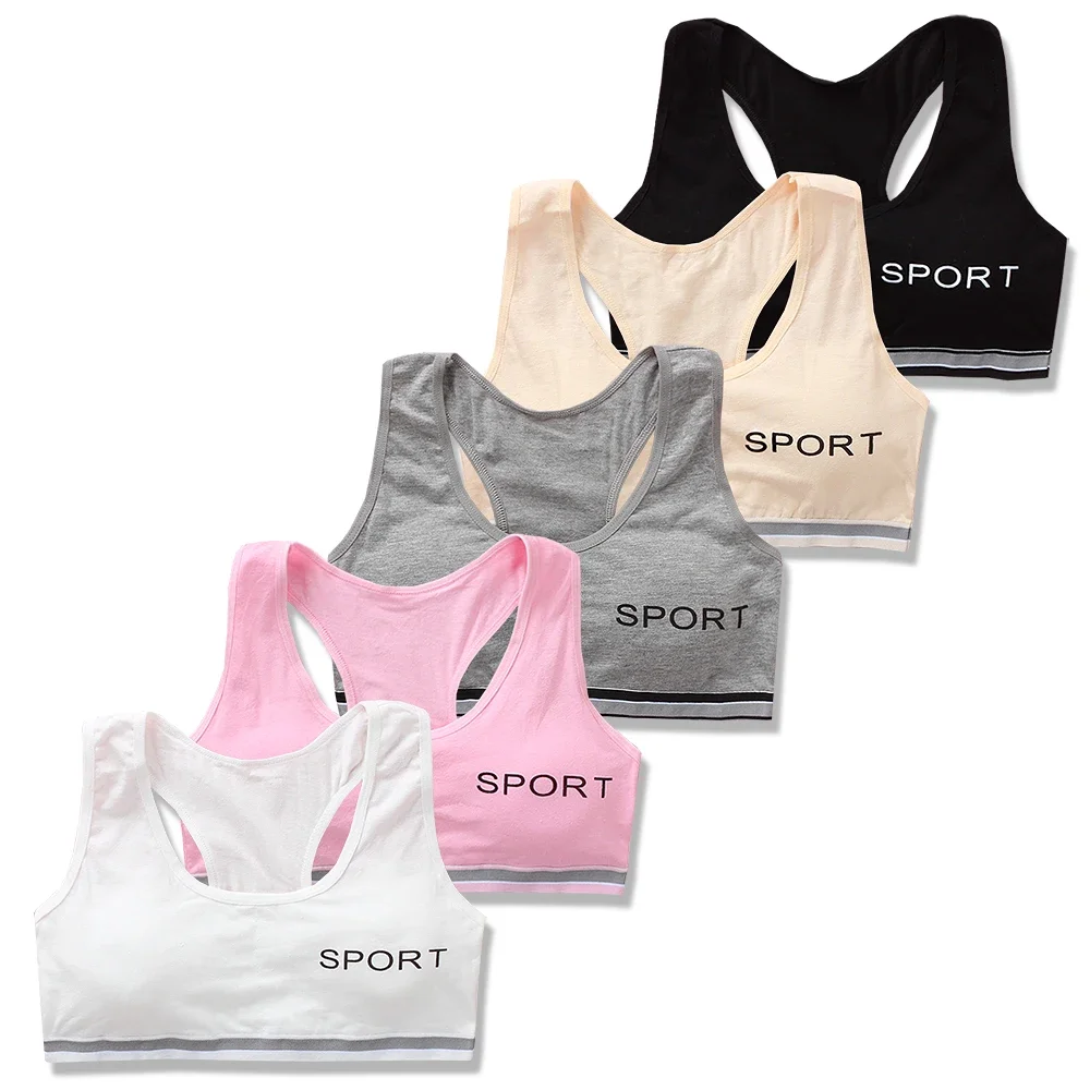 2pc/Lot Solid Girls Camisoles Letter Pattern Little Sports Cotton Kids Underwear Vest Soft No Ring Children Training Bras
2pc/Lot Solid Girls Camisoles Letter Pattern Little Sports Cotton Kids Underwear Vest Soft No Ring Children Training Bras
