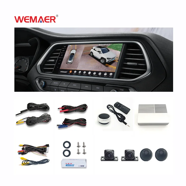 Wemaer QZ T5 3D 360 AVM 1080P Car Camera Separate panoramic Birds View 4 Direction Bird View Parking System 2D 3D 360 Car Camera
Wemaer QZ T5 3D 360 AVM 1080P Car Camera Separate panoramic Birds View 4 Direction Bird View Parking System 2D 3D 360 Car Camera